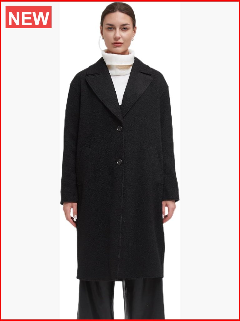Warm Long Trench Coat Winter Fall Notch Lapel Single-Breasted Peacoat